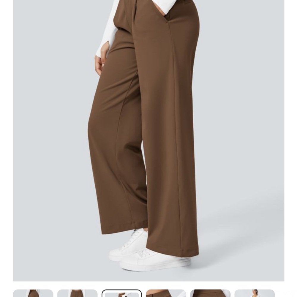 HALARA Women's Straight Leg Pants in Brown